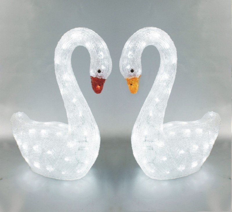  made in china  FY-001-F01 cheap christmas acrylic SWAN light bulb lamp  factory