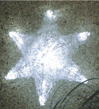  manufacturer In China FY-001-I21 cheap christmas acrylic SIX-POINTED STAR light bulb lamp  company