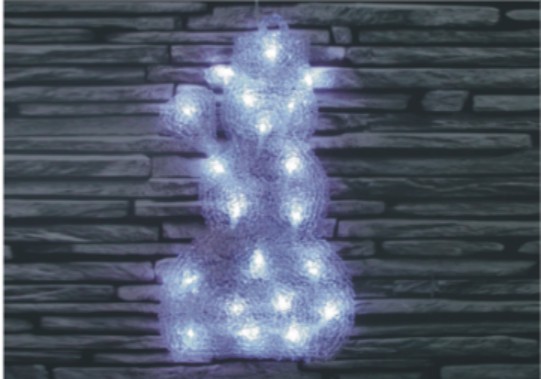  manufacturer In China FY-001-K01 cheap christmas acrylic 2D SNOWMAN light bulb lamp  factory