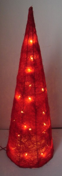 FY-06-030 christmas red cone rattan light bulb lamp FY-06-030 cheap christmas red cone rattan light bulb lamp