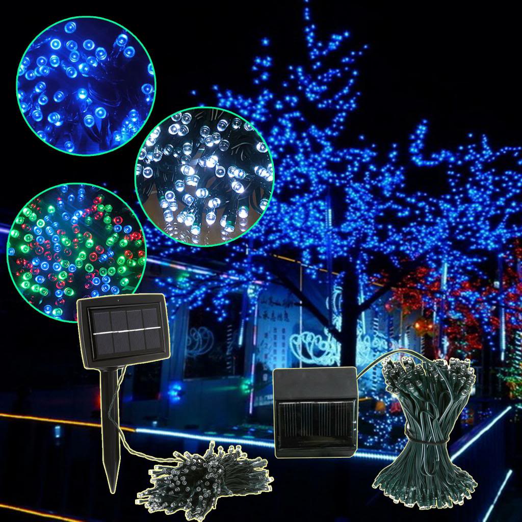 <strong>FY-200L-SP Series 200 LED Solar</strong> Solar Powered White 200 LED String Lights Garden Christmas Outdoor, Solar Christmas Lights made in china 